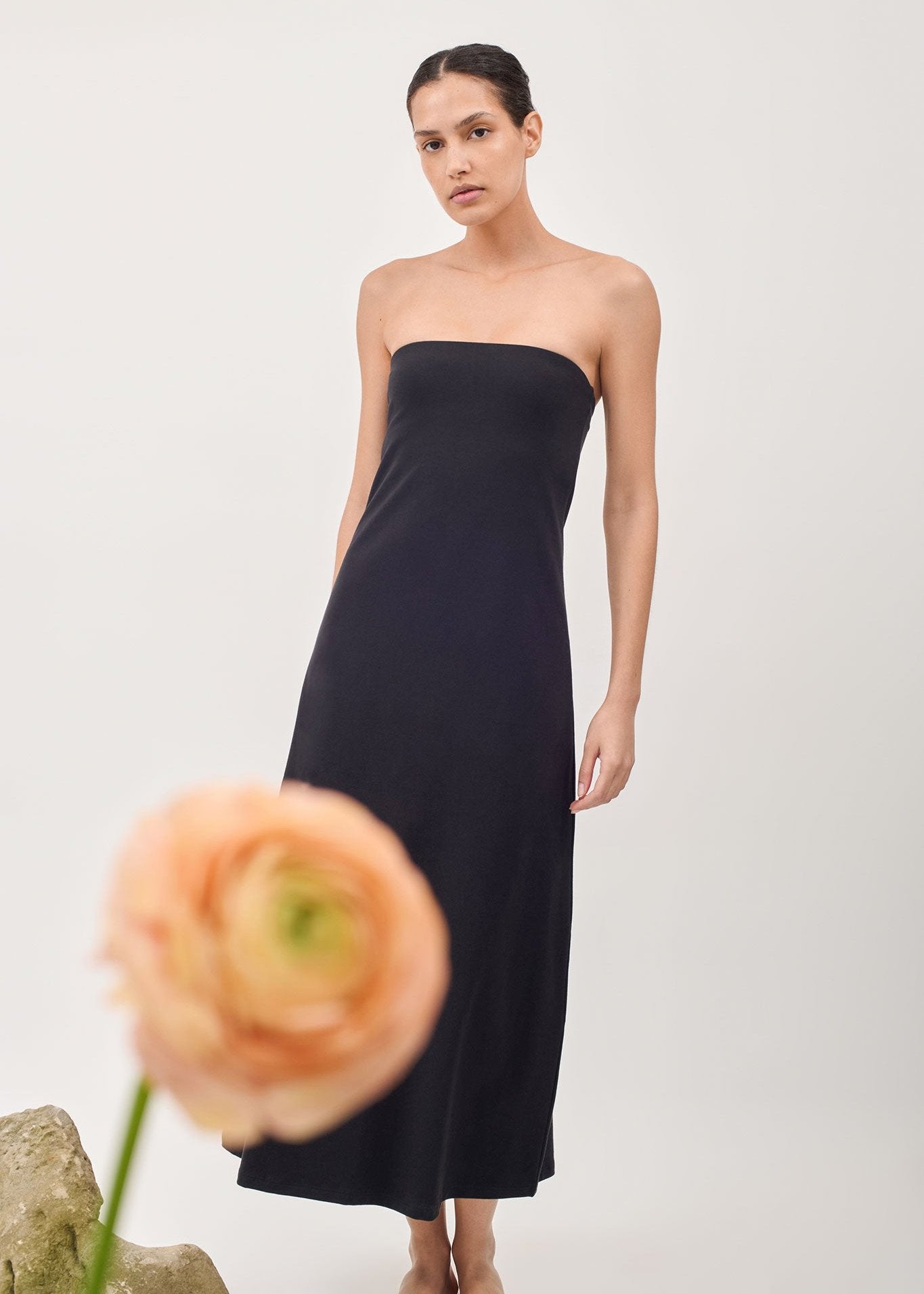 black dress tube Women's Mini Leather by SPRWMN, L / Black popular silhouette Weekday - Act maxi tube