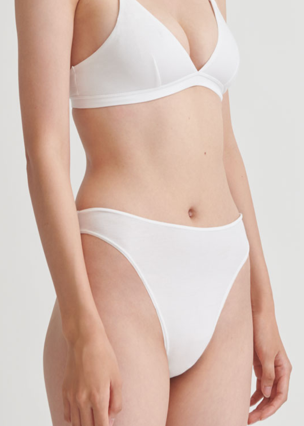 Galen High Leg Brief|White