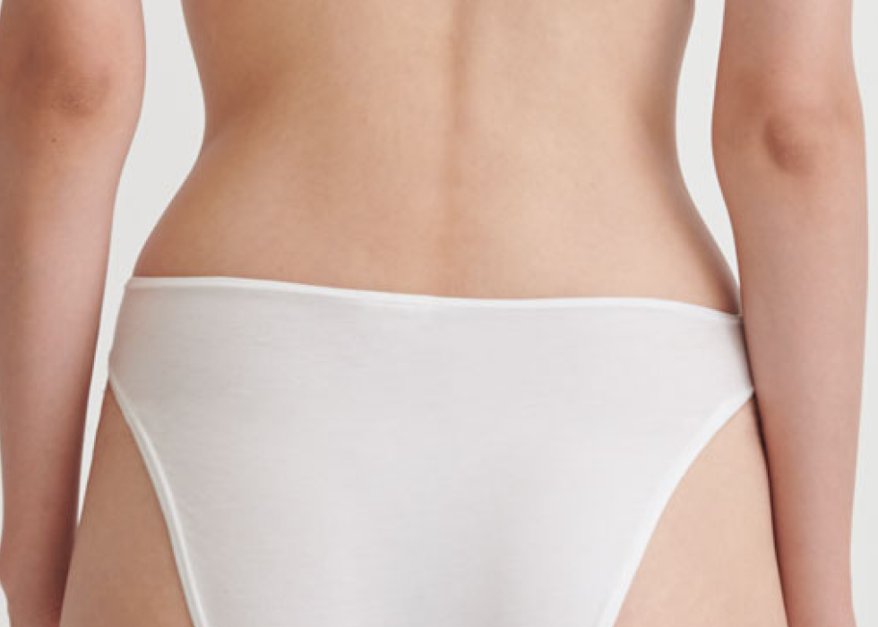 Galen High Leg Brief|White