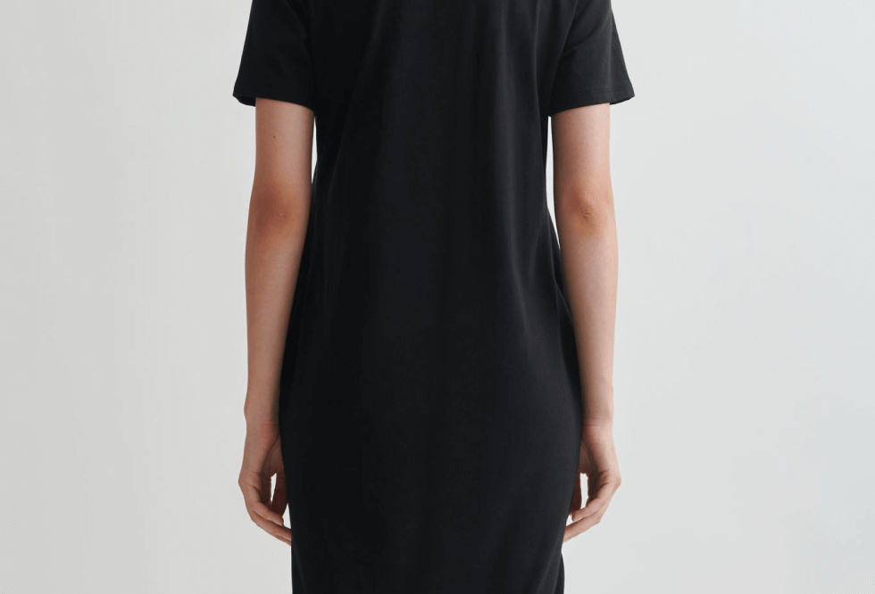 Chana V-Neck Sleepshirt|BLACK