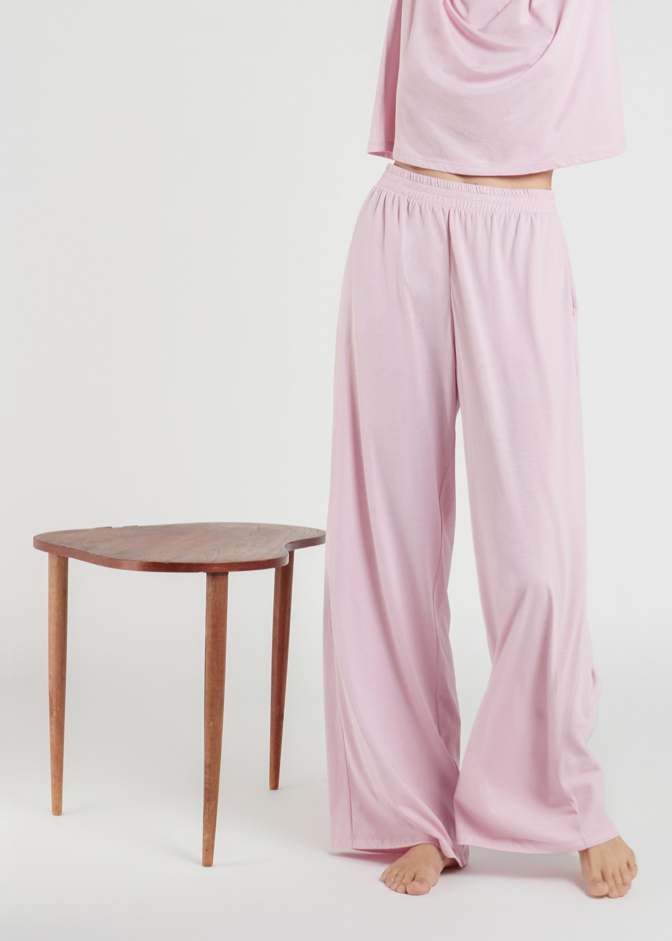 PALE JADE☆Cushion Micro Pants POSEY_wide_high-