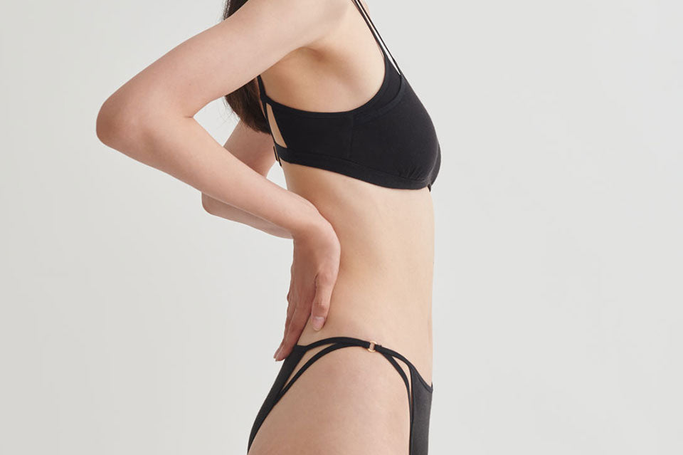 Etta Strappy String Bikini – Skin. Addressing the body.