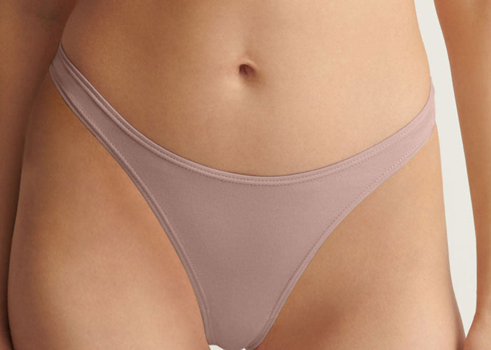 Graysen High Cut Thong|Mauve