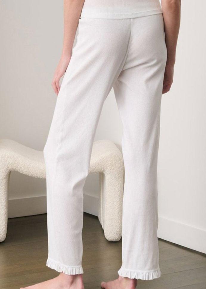 Rae Ruffle Pant | Stylish & Comfortable Pima Cotton Lounge