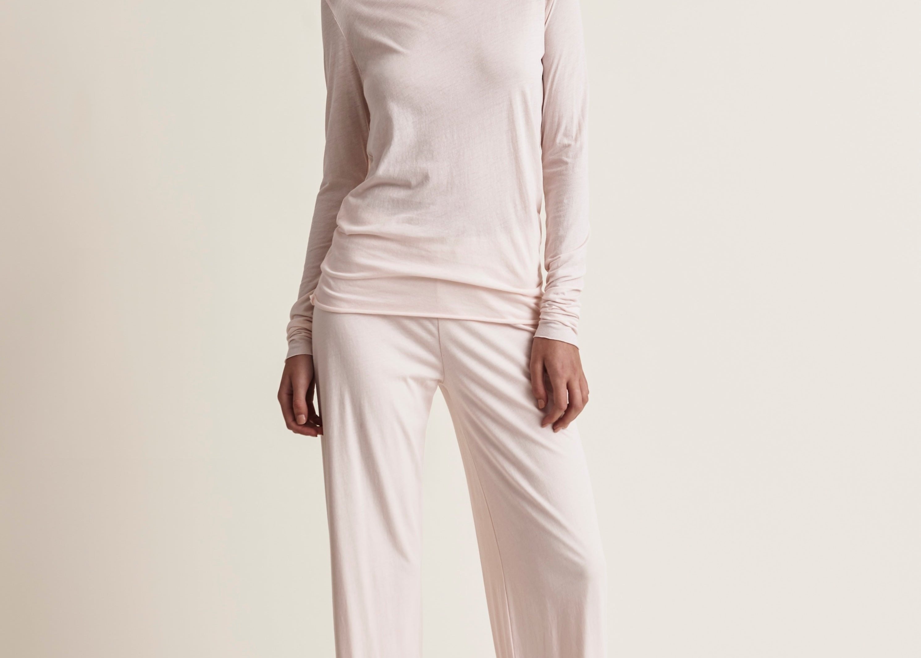 Long Sleeve Tee|Pearl Pink