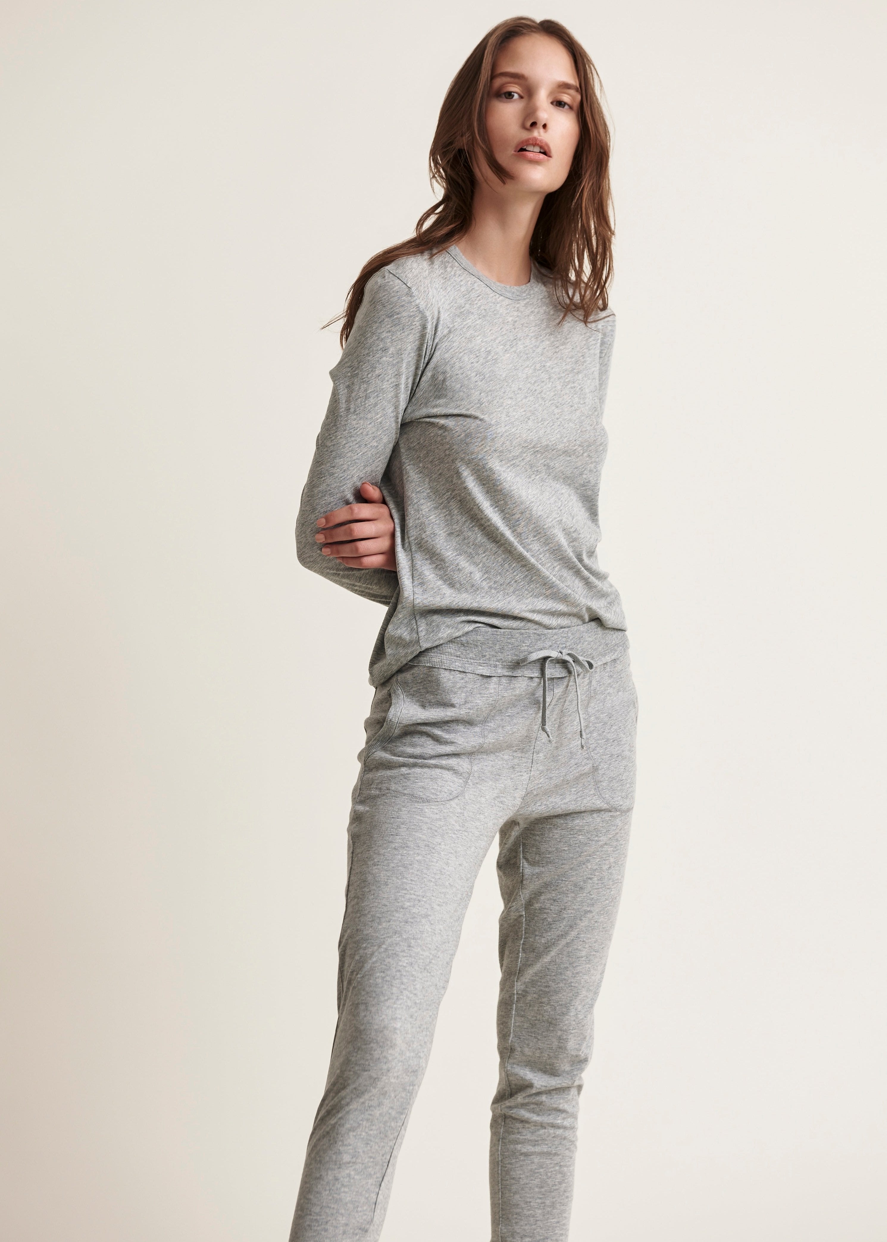 Long Sleeve Tee|Heather Grey